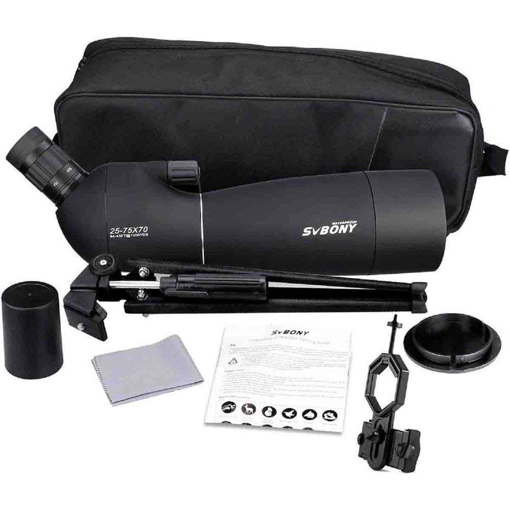 SV28 Zoom Spotting Scope Terrestrial Telescope with Tripod For Camera Birding Photography