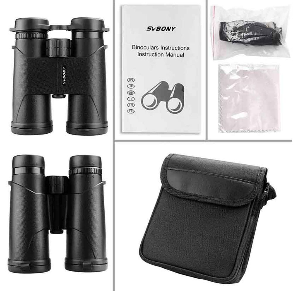 SA202 10x42 Binoculars, Compact FMC Lens, Suitable for Bird Watching and Nature Observation