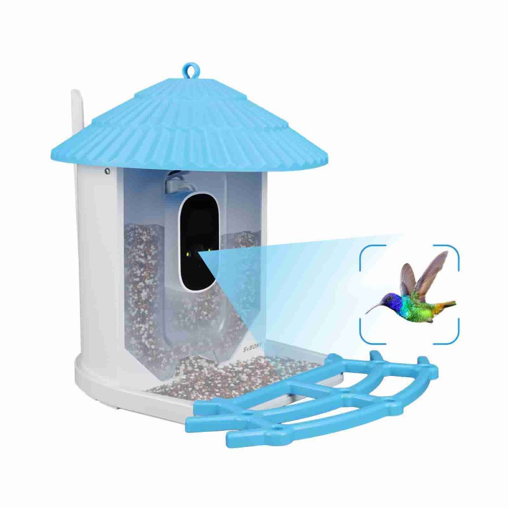 SC101 Smart Bird Feeder With Camera Auto Capture HD Bird Videos For Birdwatcher IP66 Waterproof 